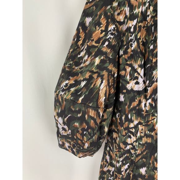 Ted Baker Holiiy Urban Printed Mini Dress Khaki Womens Size 2 Ted Size 0 New - Picture 9 of 12